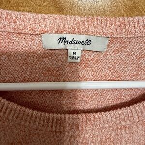 Madewell Soft Pink Crew Neck Sweater